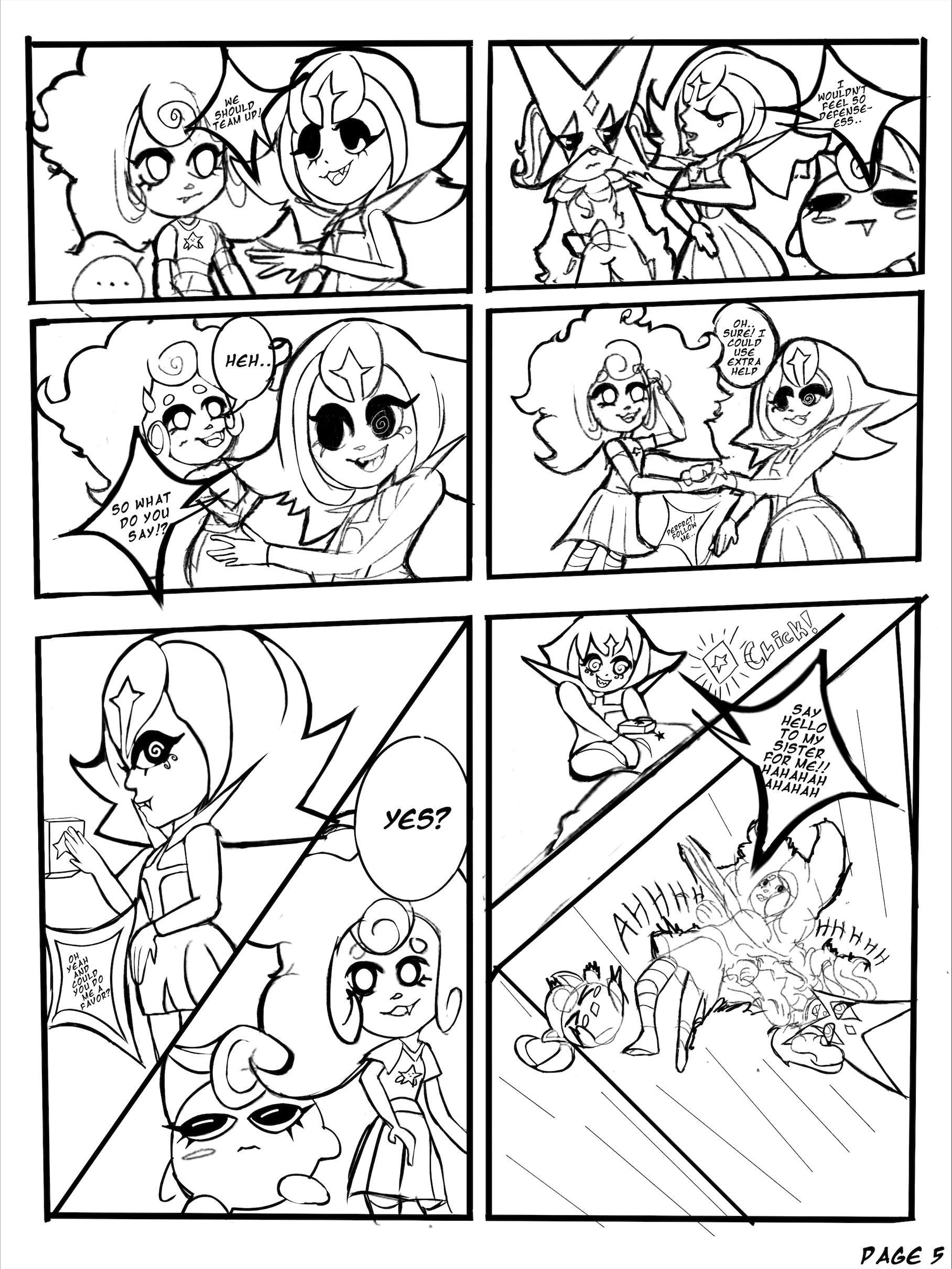 The fifth page of Stolen Bonds